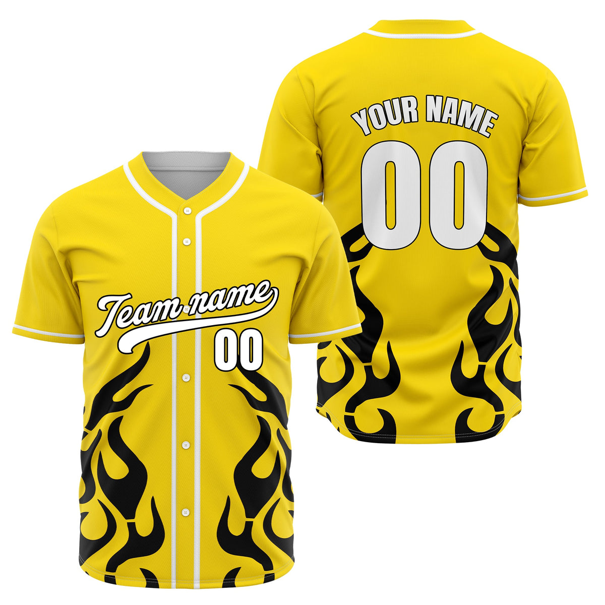 Custom Shadow Flames Aqua Baseball Sports Jersey Personalized Uniform with Name & Number
