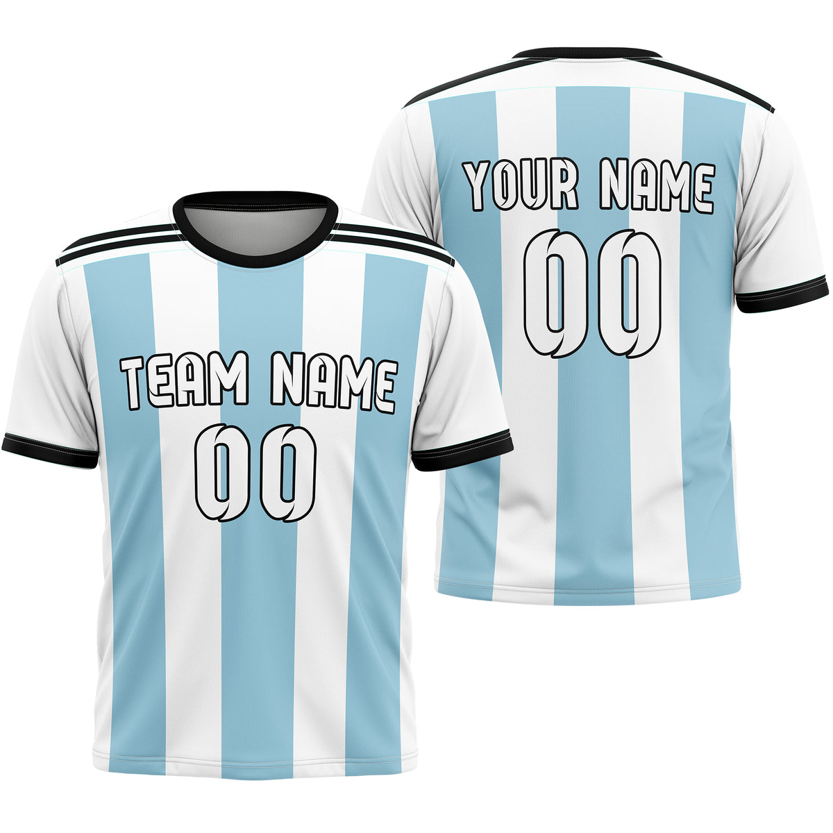 Custom ARGENTINA Fan Jersey Personalized with Name &amp; Number