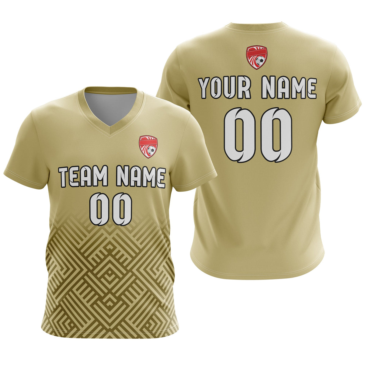 Custom Shadow Line V-Side Pattern D2 Soccer Sport Tops Jersey