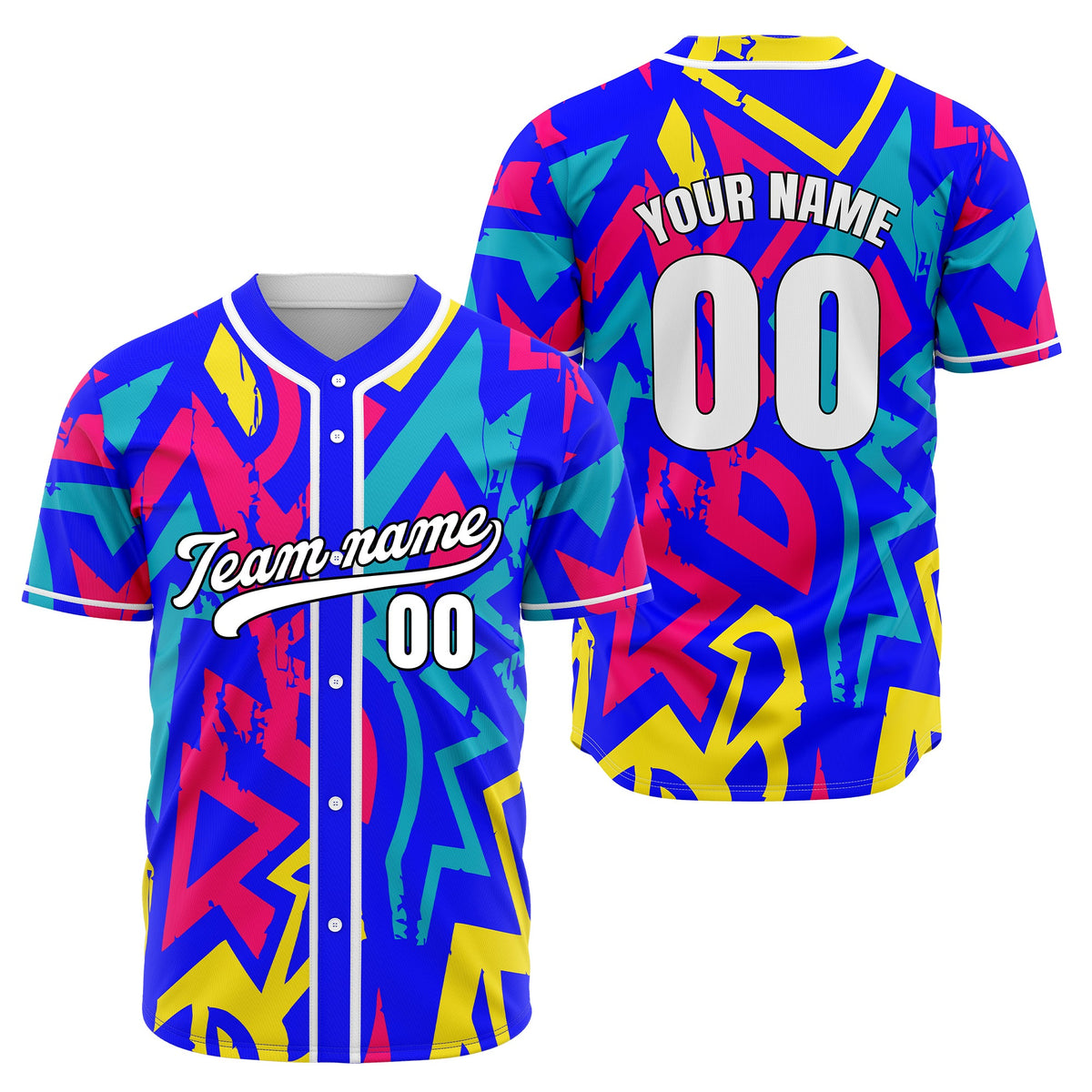 Custom Splash Aqua Baseball Sports Jersey Personalized Uniform with Name & Number