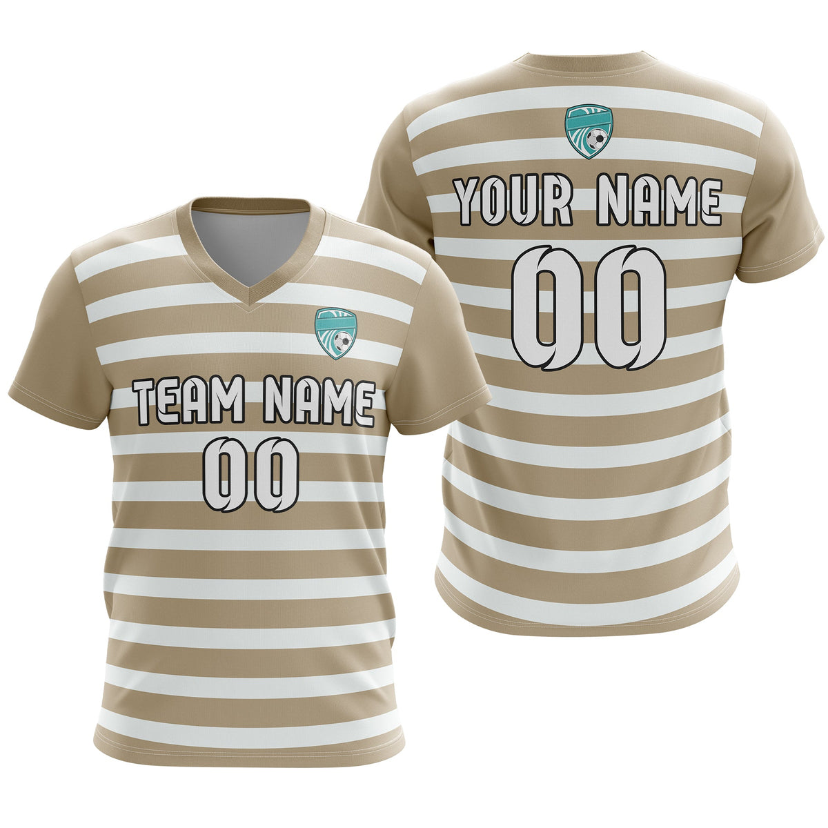 Custom V Neck Soccer Elite Stripe Pro D2 Sport Tops Jersey