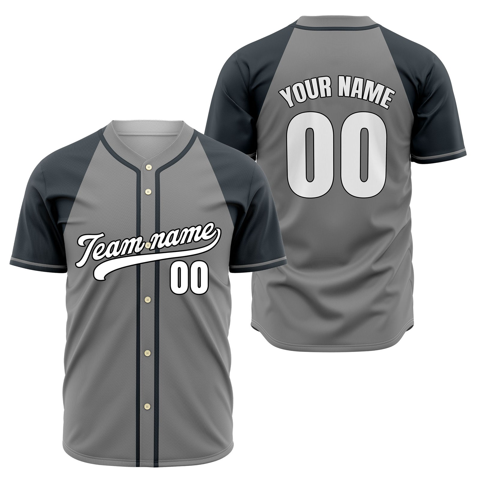 Custom Desert Blaze White Raglan Style Baseball Sports Jersey Personalized Uniform with Name & Number