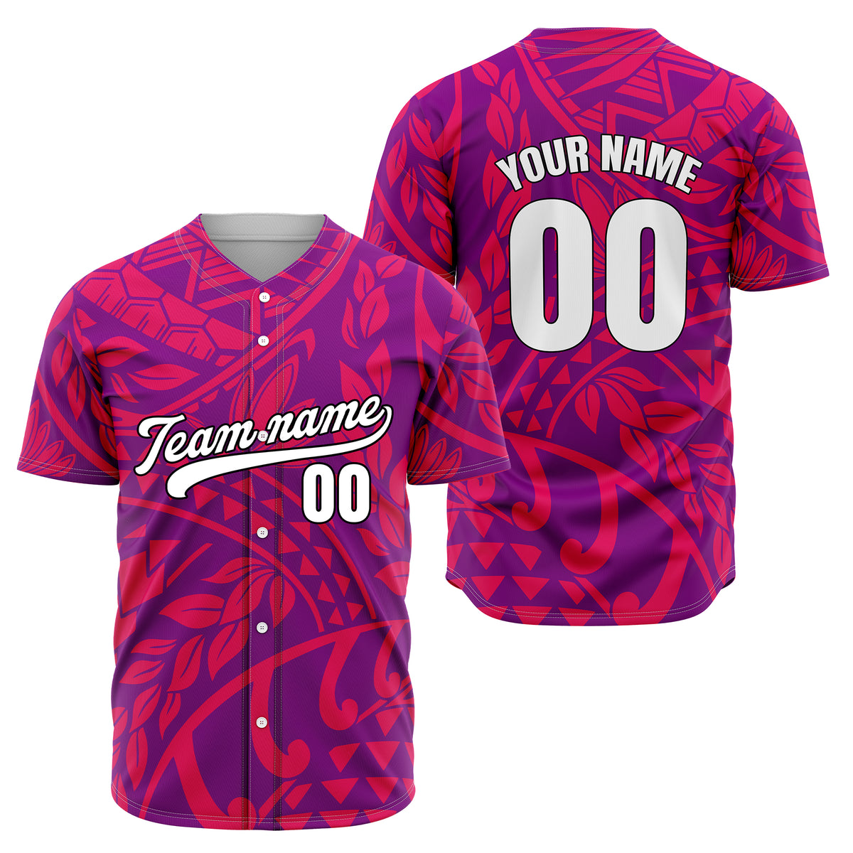 Custom Hawaii Storm Purple Baseball Sports Jersey Personalized Uniform with Name &amp; Number