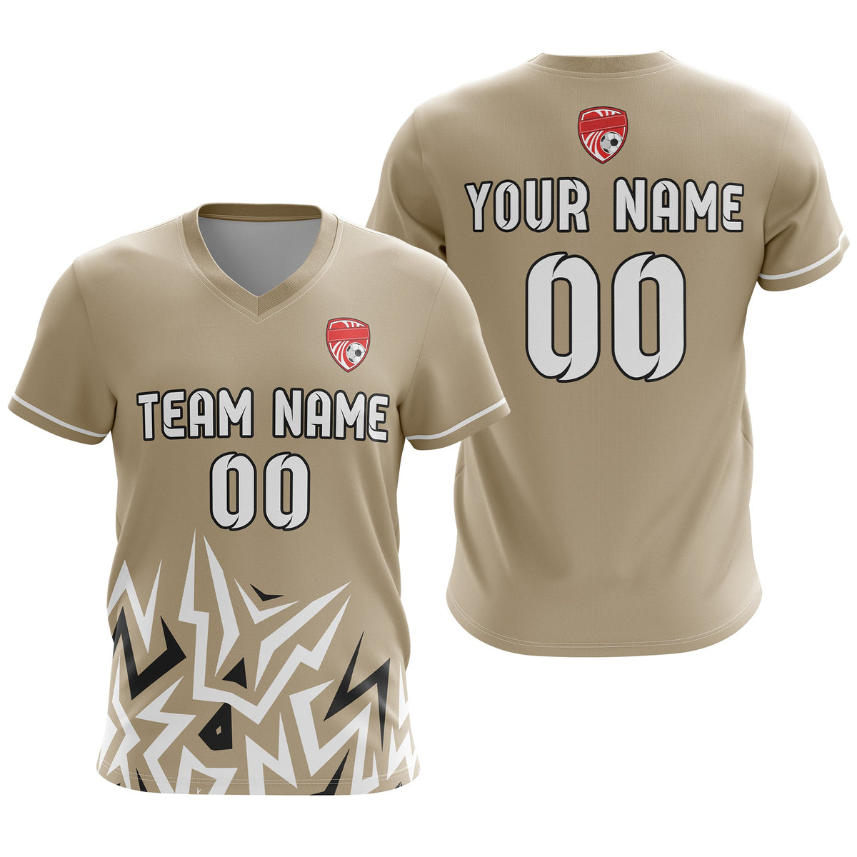 Custom Spark Strike V-Side Pattern D1 Soccer Sport Tops Jersey