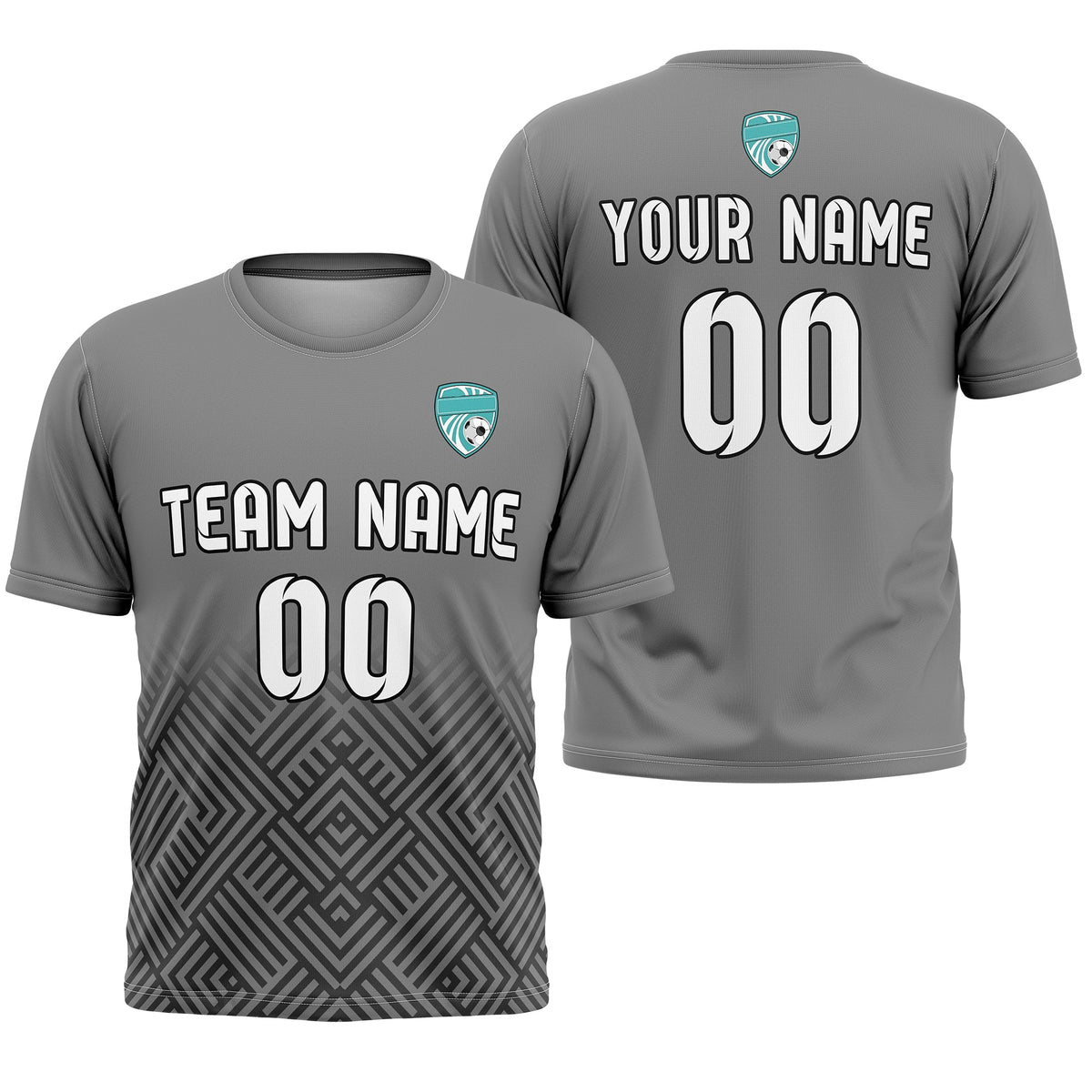 Custom Soccer  R Side Pattern D2 Shadow Line Sport Tops Jersey