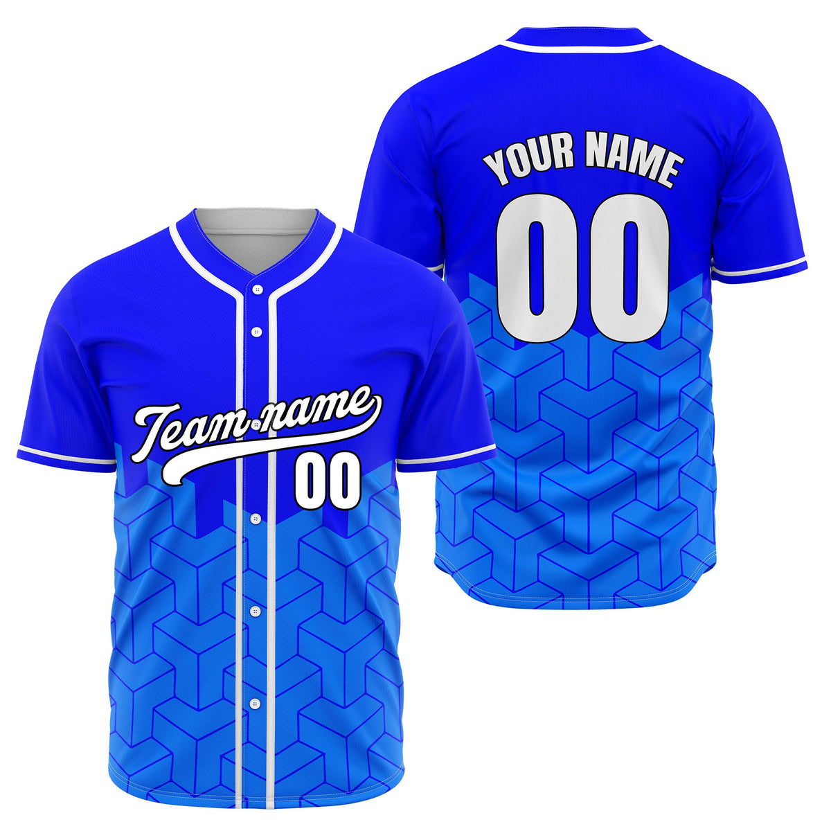 Custom Grid Iron Aqua Baseball Sports Jersey Personalized Uniform with Name & Number
