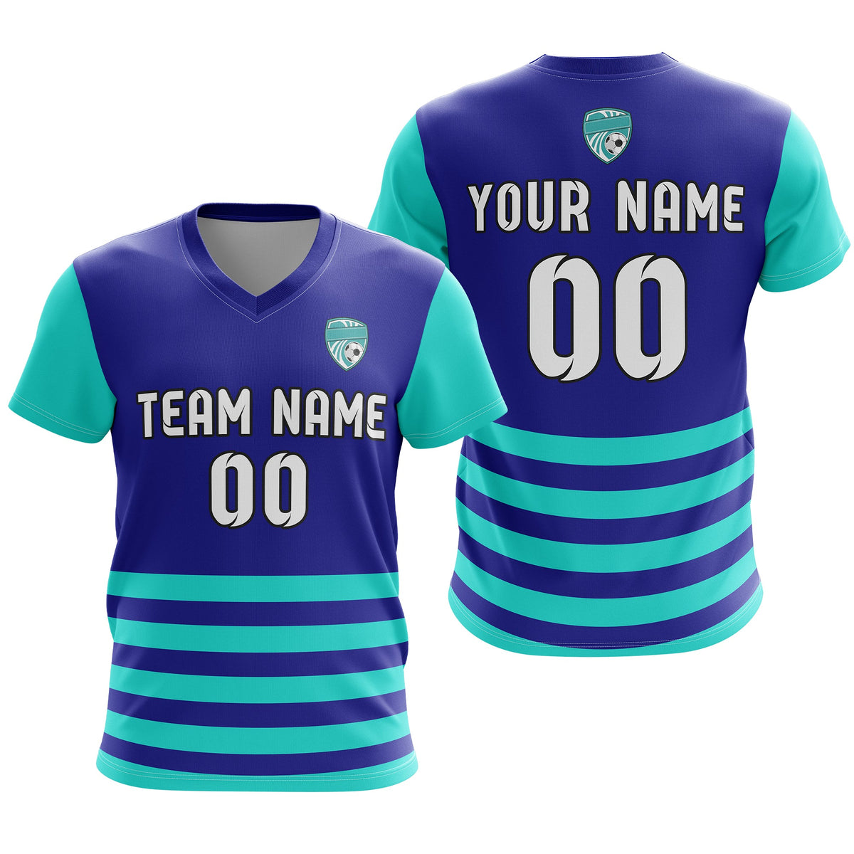 Custom Soccer BaseLine V-Neck Stripe D5 Sport Tops Jersey