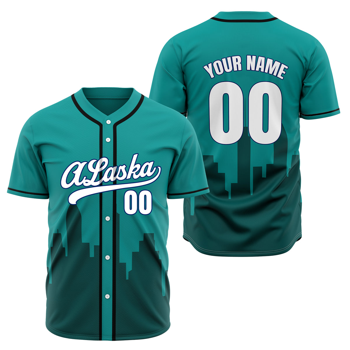 Custom City Horizon Grey Baseball Sports Jersey Personalized Uniform with Name & Number