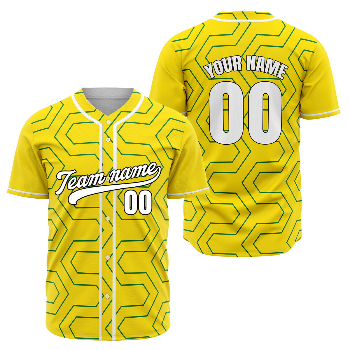 Custom Rhombus Rush White Baseball Sports Jersey Personalized Uniform with Name & Number
