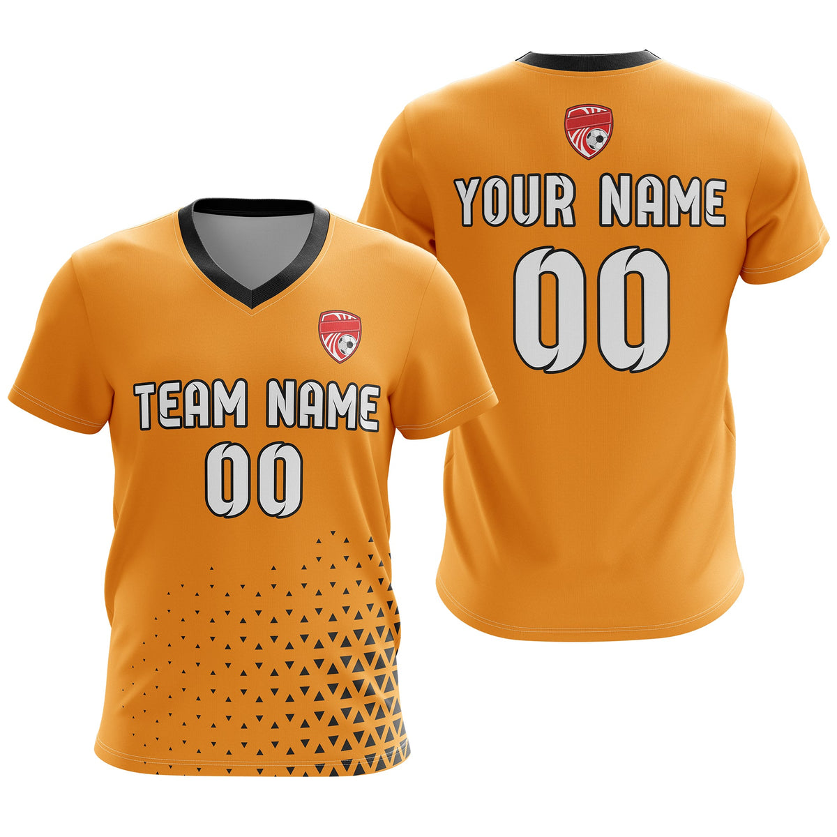 Custom Tri-Edge V-Side Pattern D3 Soccer Sport Tops Jersey