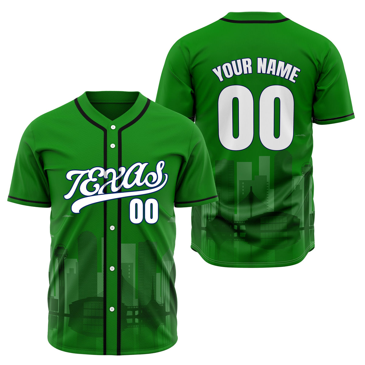 Custom City Lights Aqua Baseball Sports Jersey Personalized Uniform with Name & Number