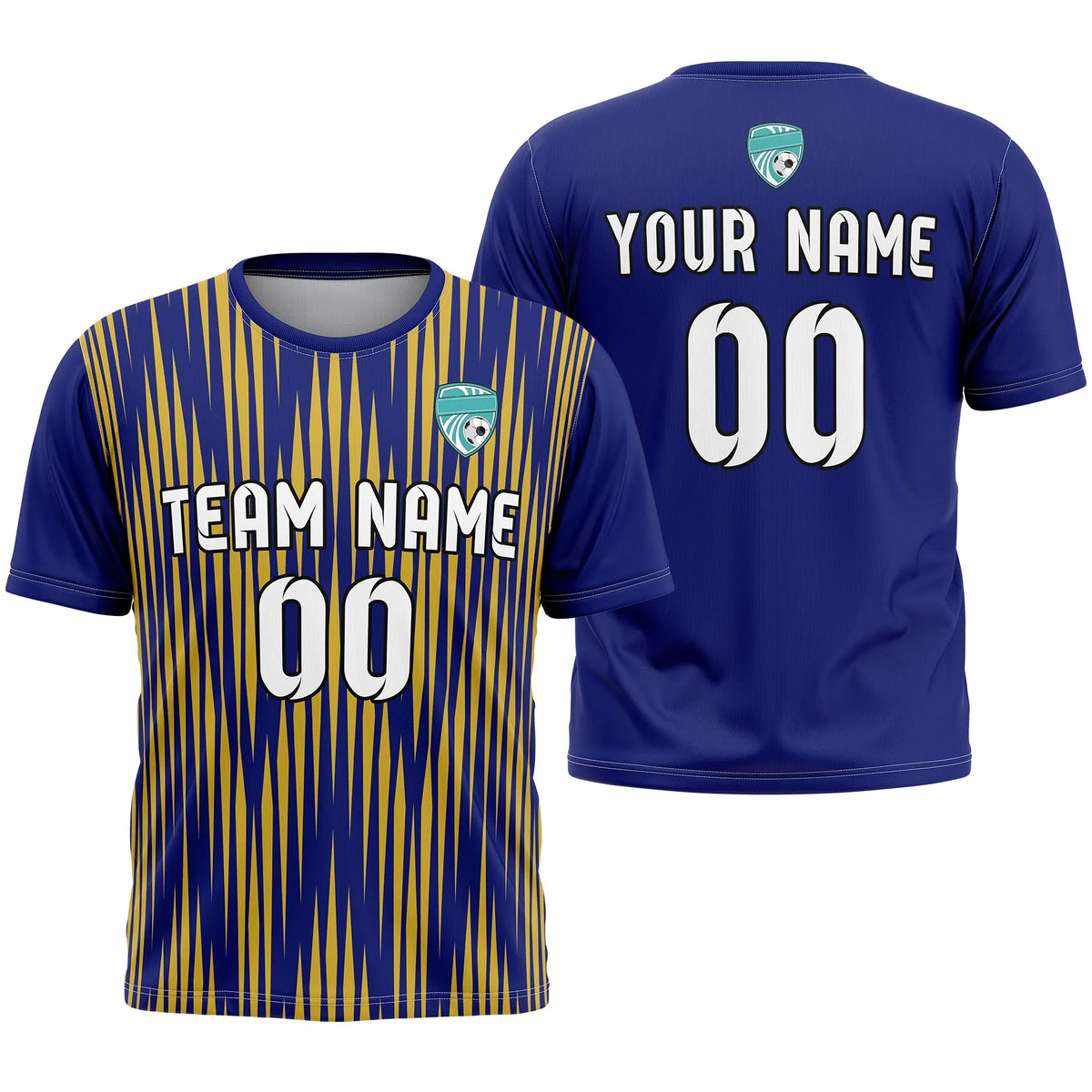 Custom Strip Fashion D1 Soccer Jersey Personalized Football Uniform with Name & Number (Copy)