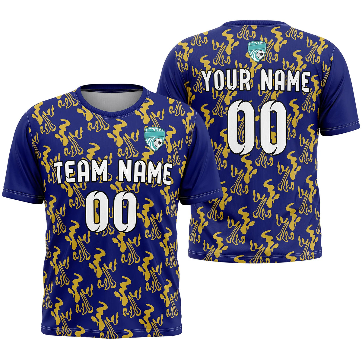 Custom Graffiti Pattern D1 Soccer Jersey Personalized Football Uniform with Name & Number