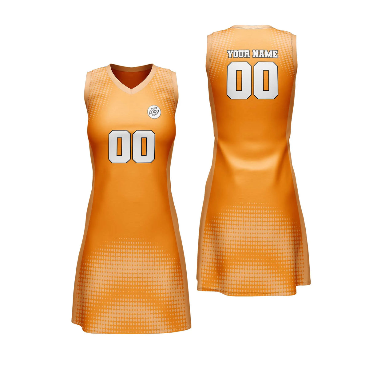 Custom Personalized D1 Retro Pattern Netball Jersey with Name, Number & Team Logo