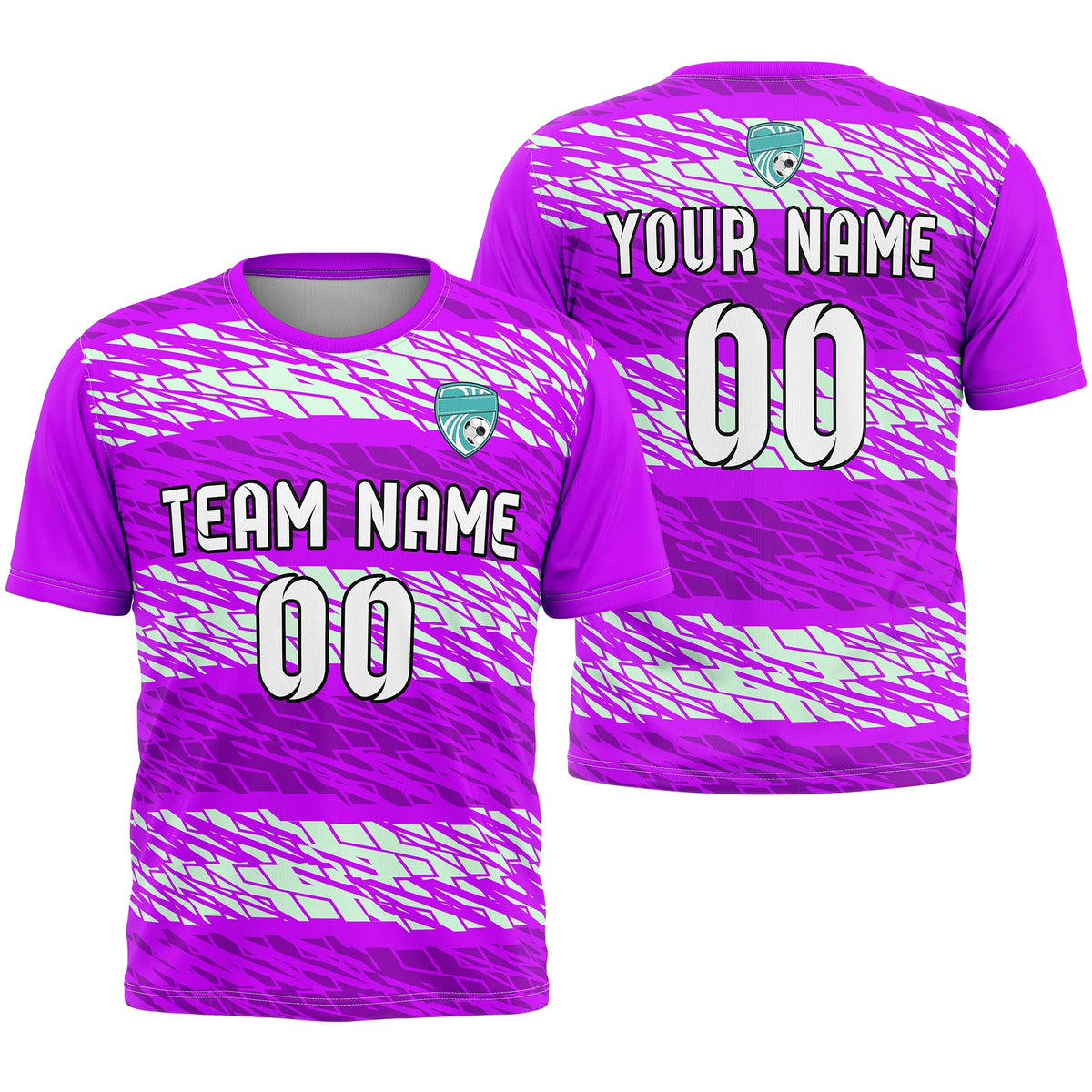 Custom R-Full Pattern D2 Soccer Jersey Personalized Football Uniform with Name & Number