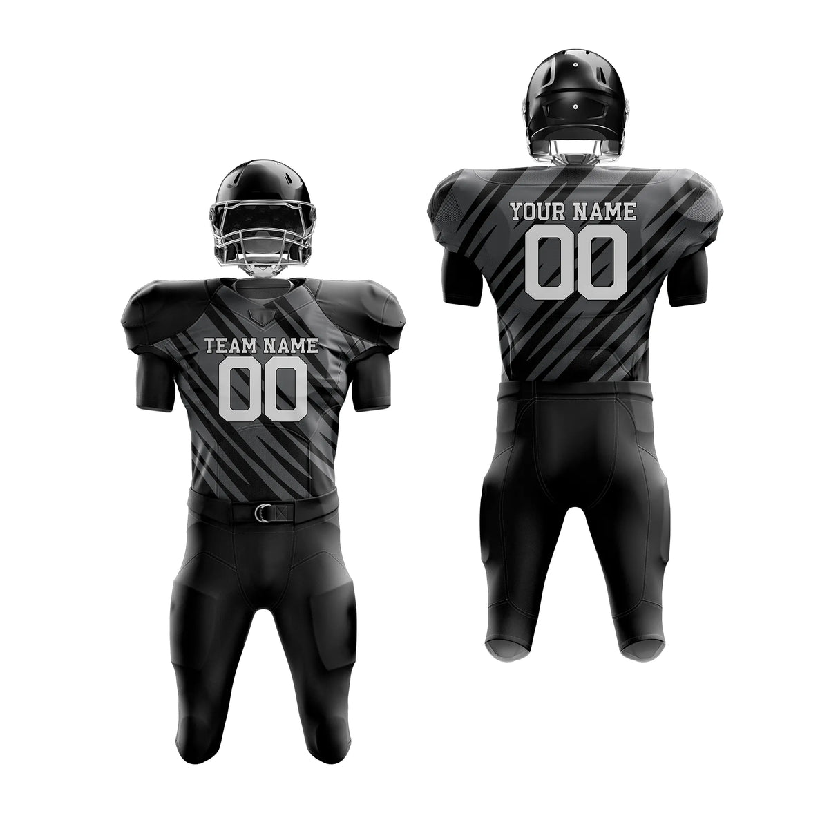 Custom Personalized D4 Full Pattern American Football Jersey with Name, Number & Team Logo