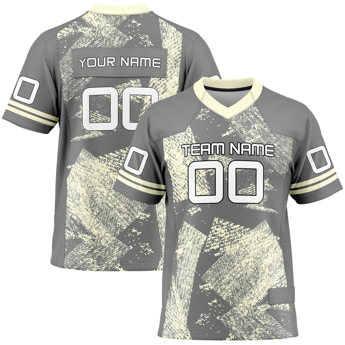 Custom Personalized D4 Graffiti Fashion Flag Football Jersey with Name, Number & Team Logo