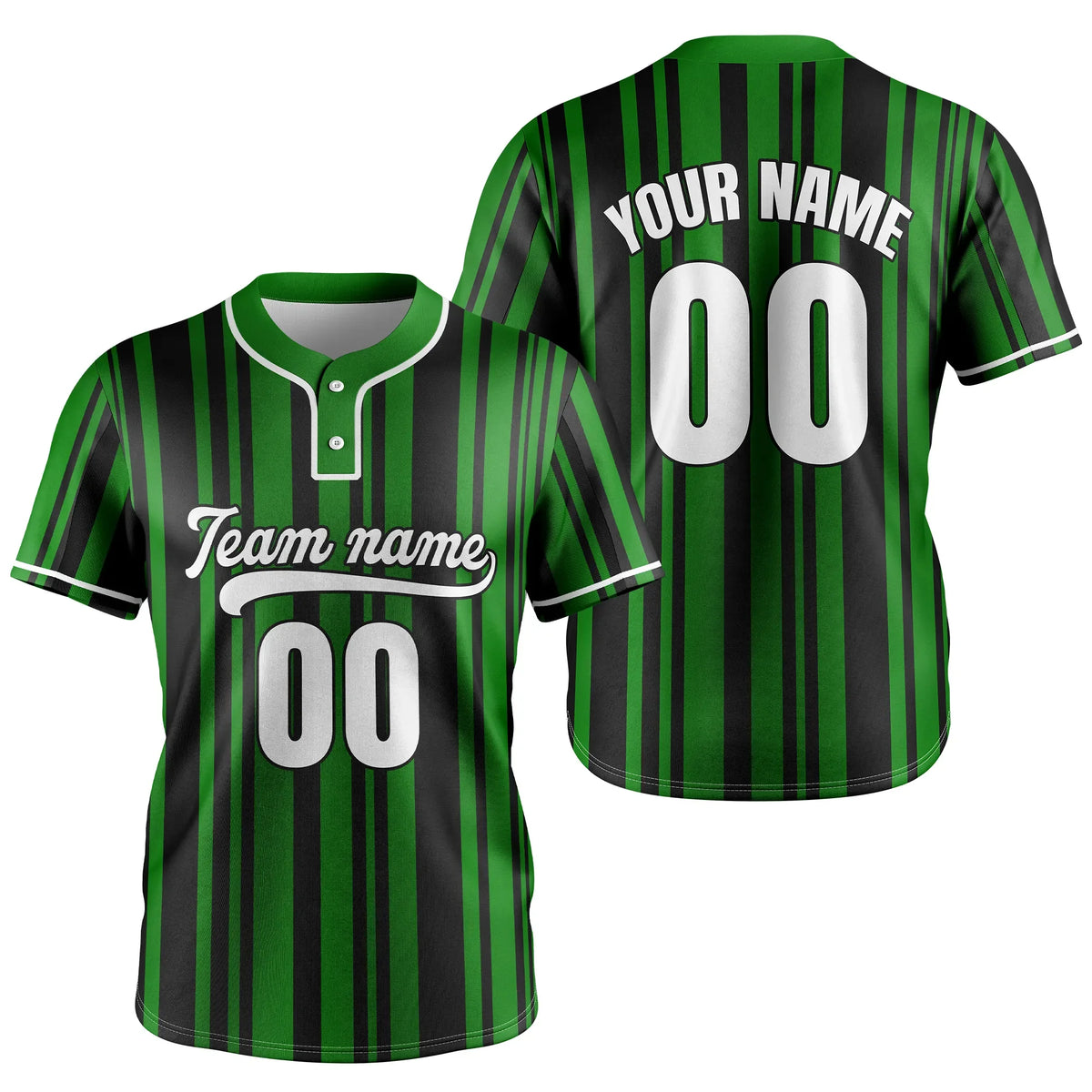Custom Victory Stripes Baseball Aqua Sports Jersey Personalized Uniform with Name & Number