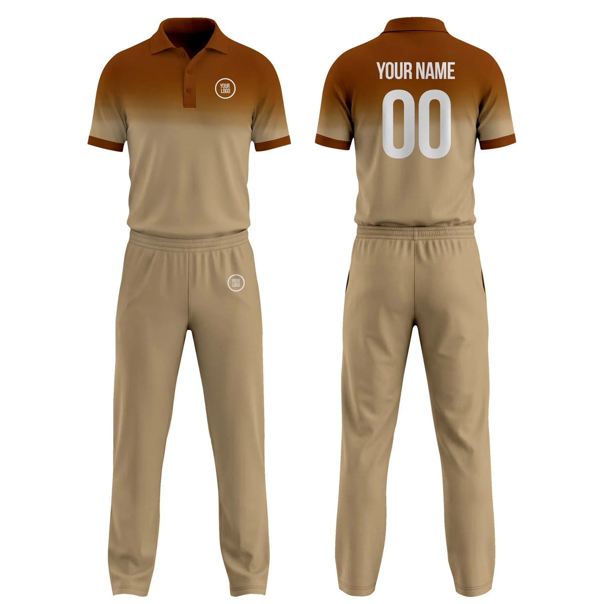 Custom Personalized D5 Gradient Fashion Cricket Kit with Name, Number &amp; Team Logo