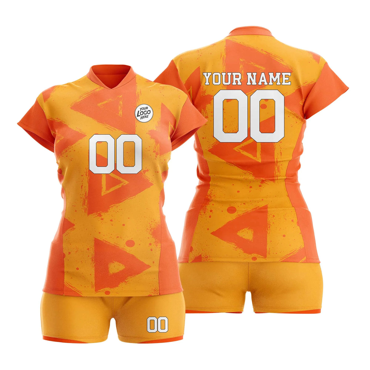 Custom Personalized D3 Graffiti Pattern Volleyball Jersey with Name, Number & Team Logo
