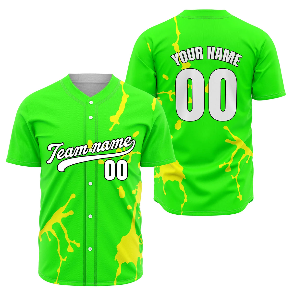 Custom Splash Fusion Sports Jersey Personalized Uniform with Name & Number