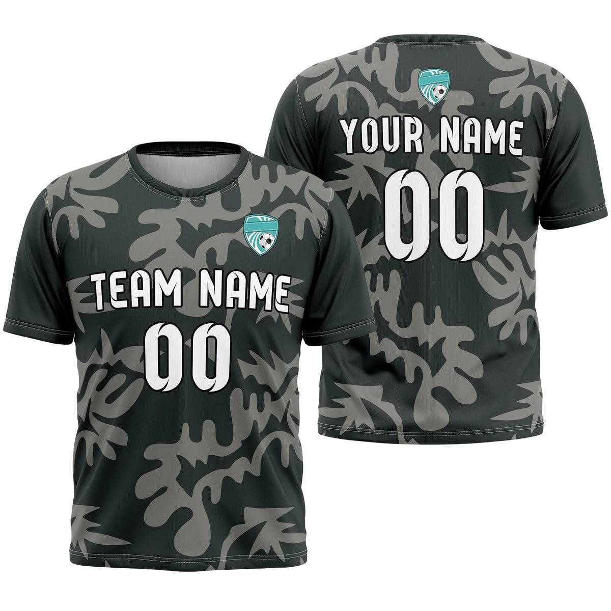 Custom Graffiti Pattern D4 Soccer Jersey Personalized Football Uniform with Name & Number