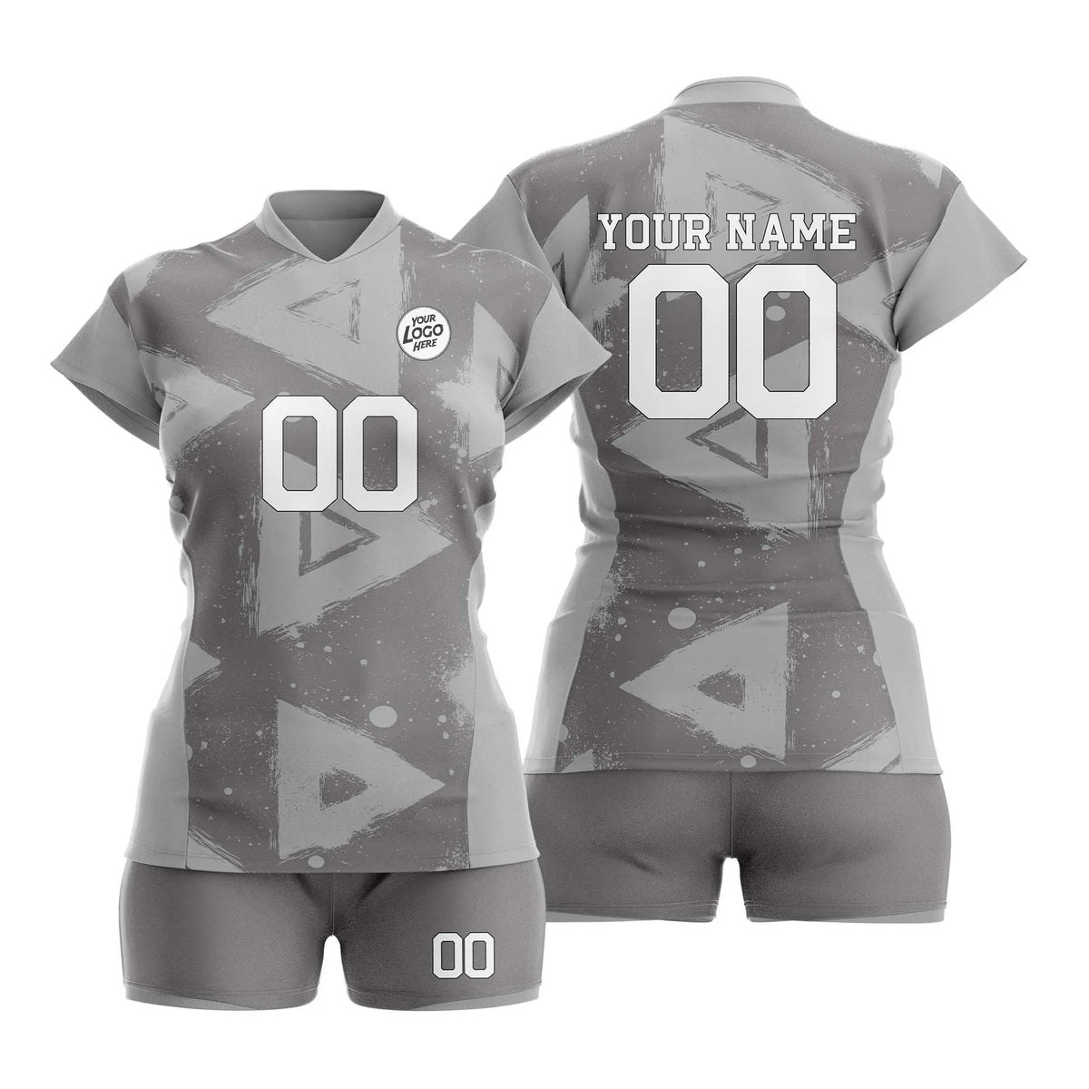 Custom Personalized D3 Graffiti Pattern Volleyball Jersey with Name, Number & Team Logo