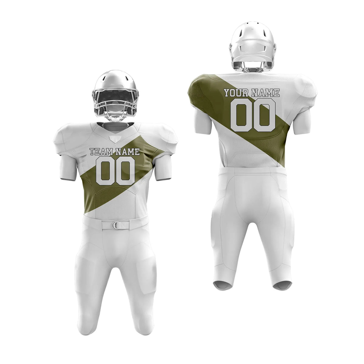 Custom Personalized D4 Split Fashion American Football Jersey with Name, Number & Team Logo