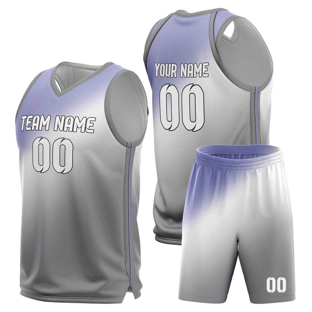 Custom Gradient Fashion Set Energy Fade Sports Jersey Personalized Uniform with Name & Number