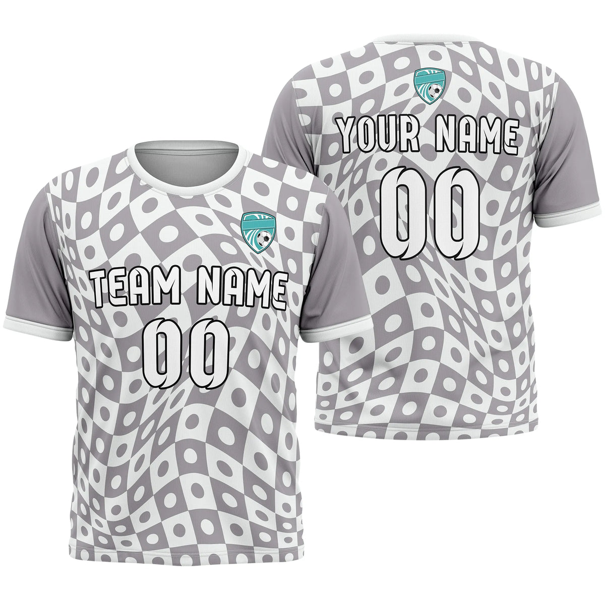 Custom Abstract Pattern D4 Soccer Jersey Personalized Football Uniform with Name & Number