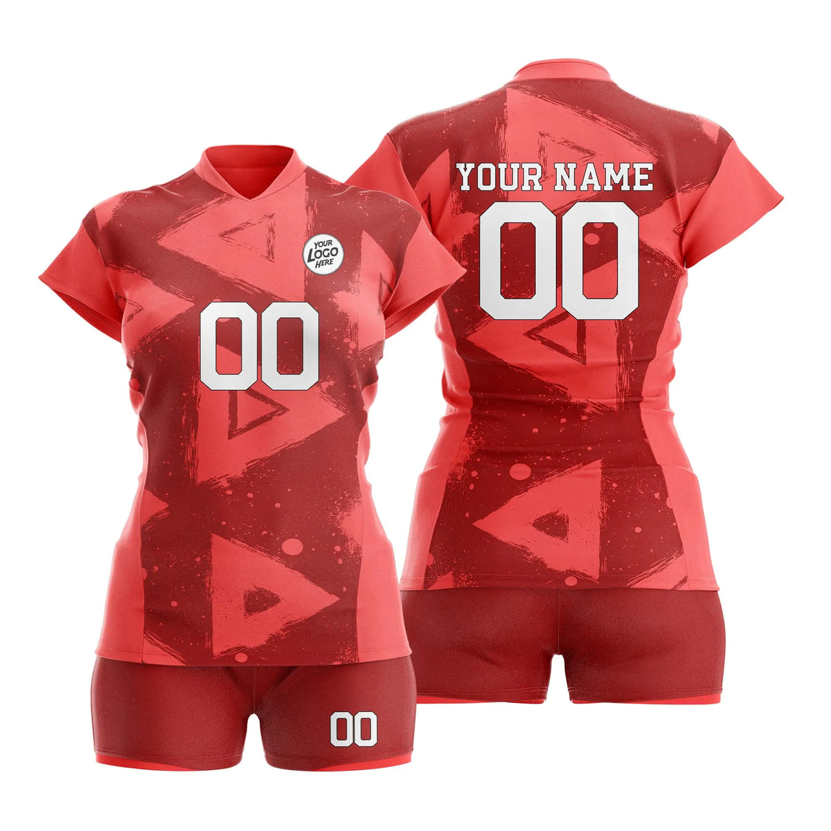 Custom Personalized D3 Graffiti Pattern Volleyball Jersey with Name, Number & Team Logo