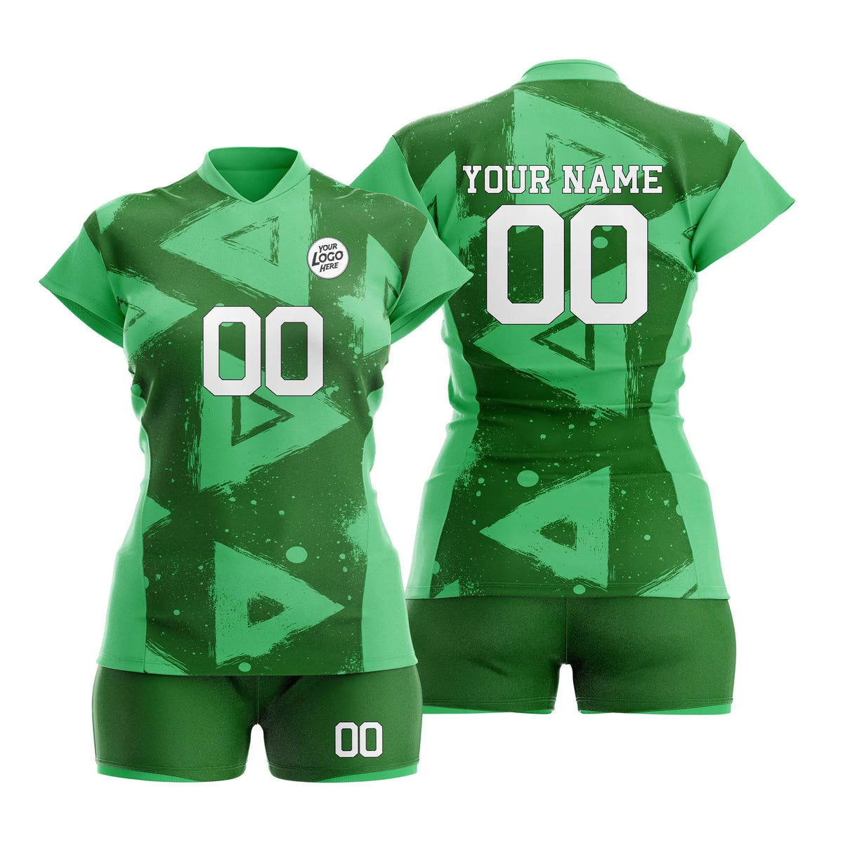 Custom Personalized D3 Graffiti Pattern Volleyball Jersey with Name, Number & Team Logo