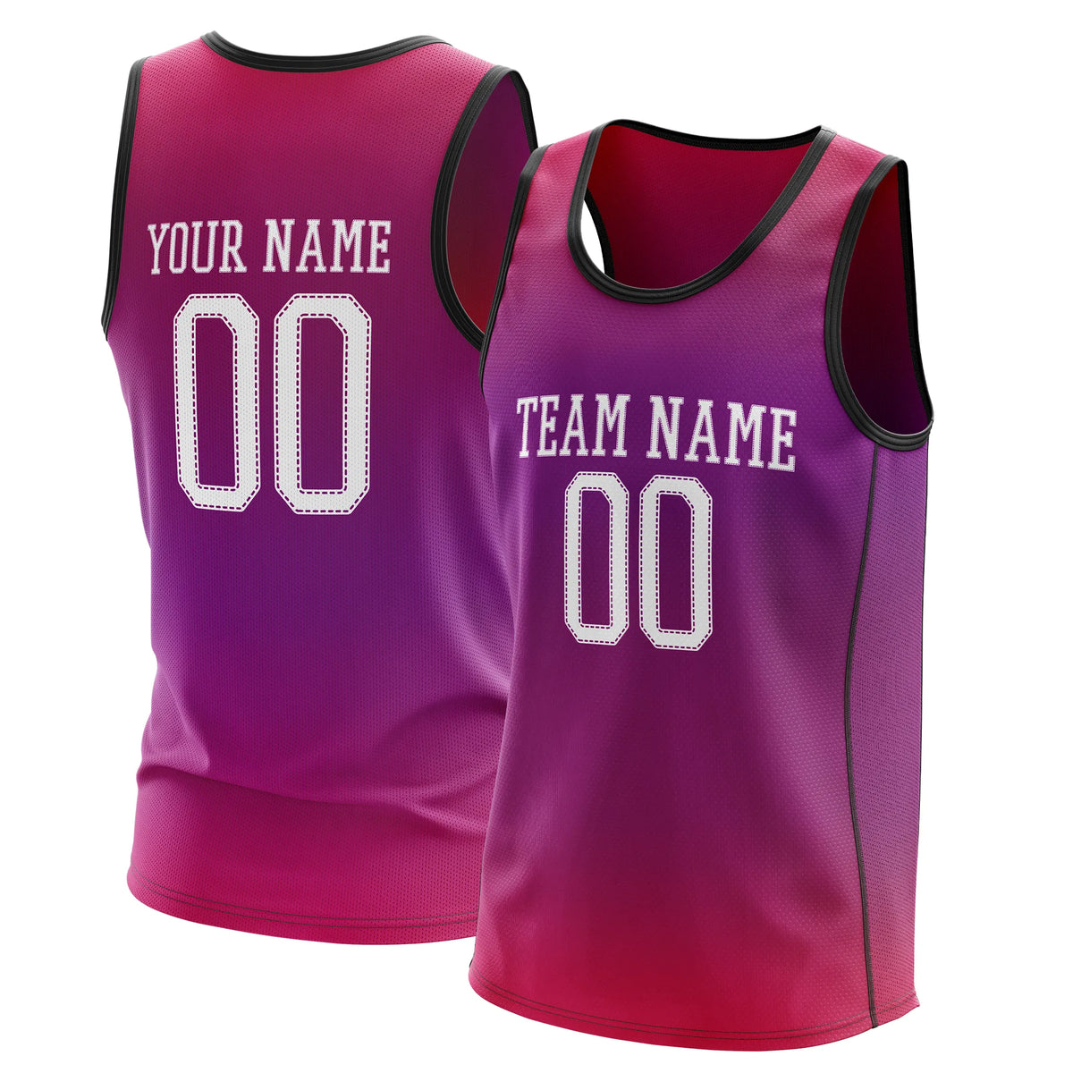 Custom Gradient fashion top Victory Fade Sports Jersey Personalized Uniform with Name & Number
