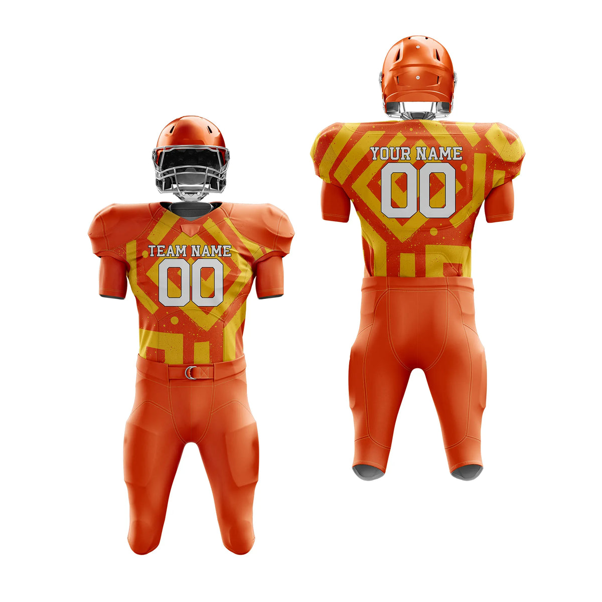 Custom Personalized D2 Graffiti pattern American Football Jersey with Name, Number & Team Logo
