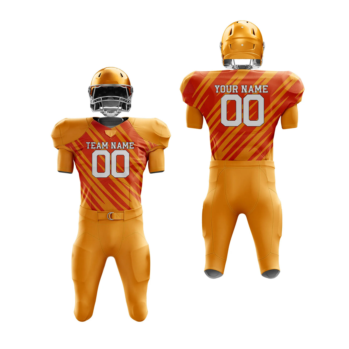 Custom Personalized D4 Full Pattern American Football Jersey with Name, Number & Team Logo