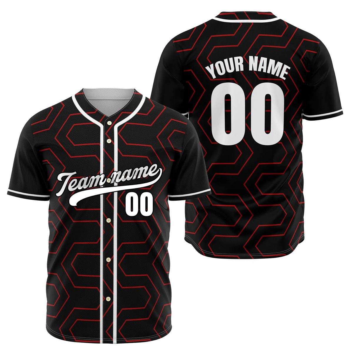 Custom Maze Runner Gradient Baseball Sports Jersey Personalized Uniform with Name & Number