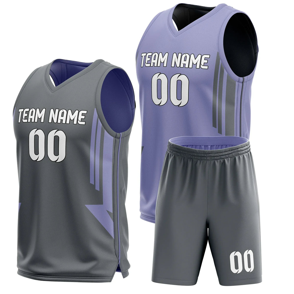 Custom Triple Lane Reversible Sports Jersey Personalized Uniform with Name & Number