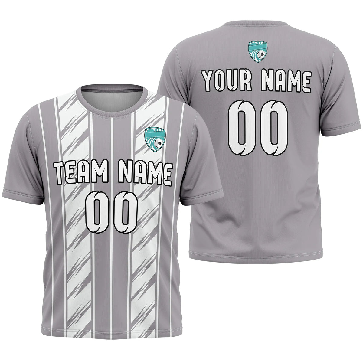 Custom Strip Fashion D2 Soccer Jersey Personalized Football Uniform with Name & Number