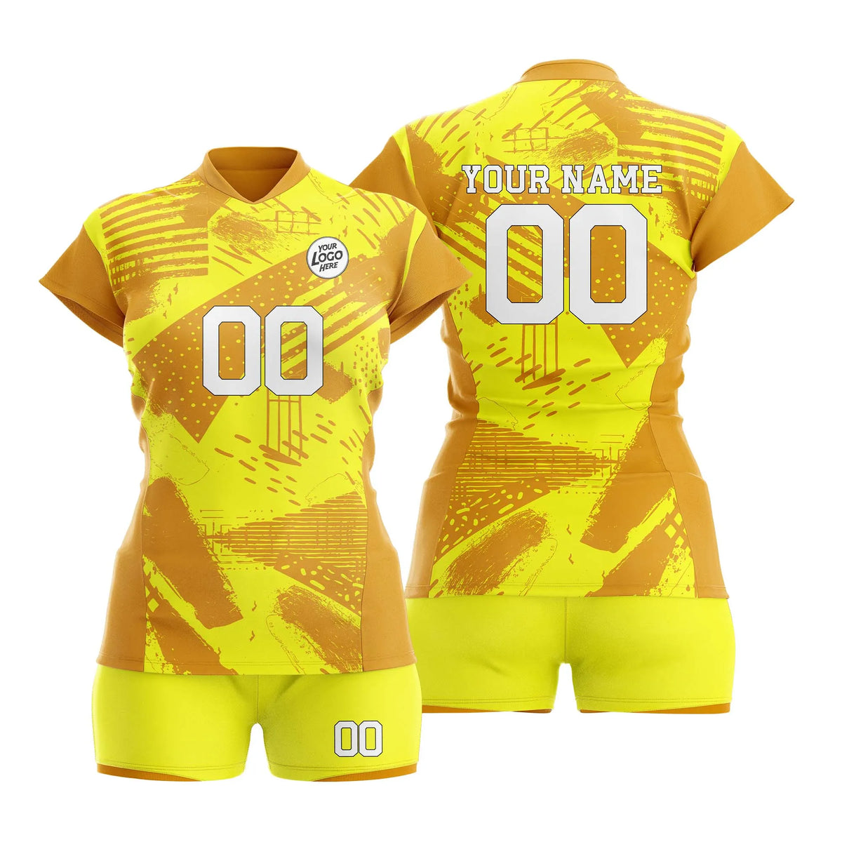 Custom Personalized D5 Graffiti Pattern Volleyball Jersey with Name, Number & Team Logo