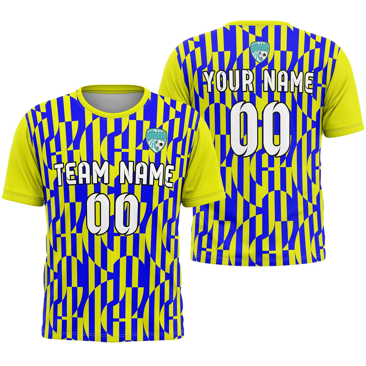 Custom R-Full Pattern D4 Soccer Jersey Personalized Football Uniform with Name & Number
