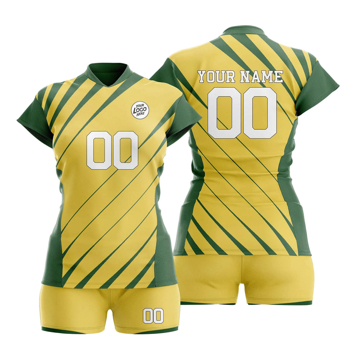 Custom Personalized D4 Strip Fashion Volleyball Jersey with Name, Number & Team Logo