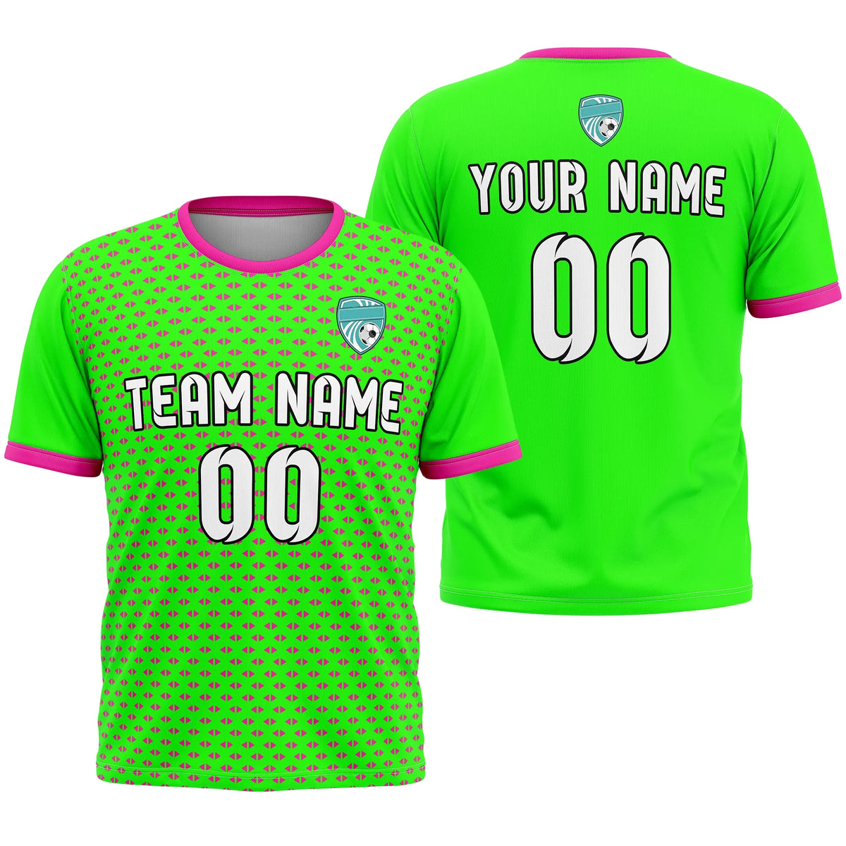 Custom Abstract Pattern D2 Soccer Jersey Personalized Football Uniform with Name & Number