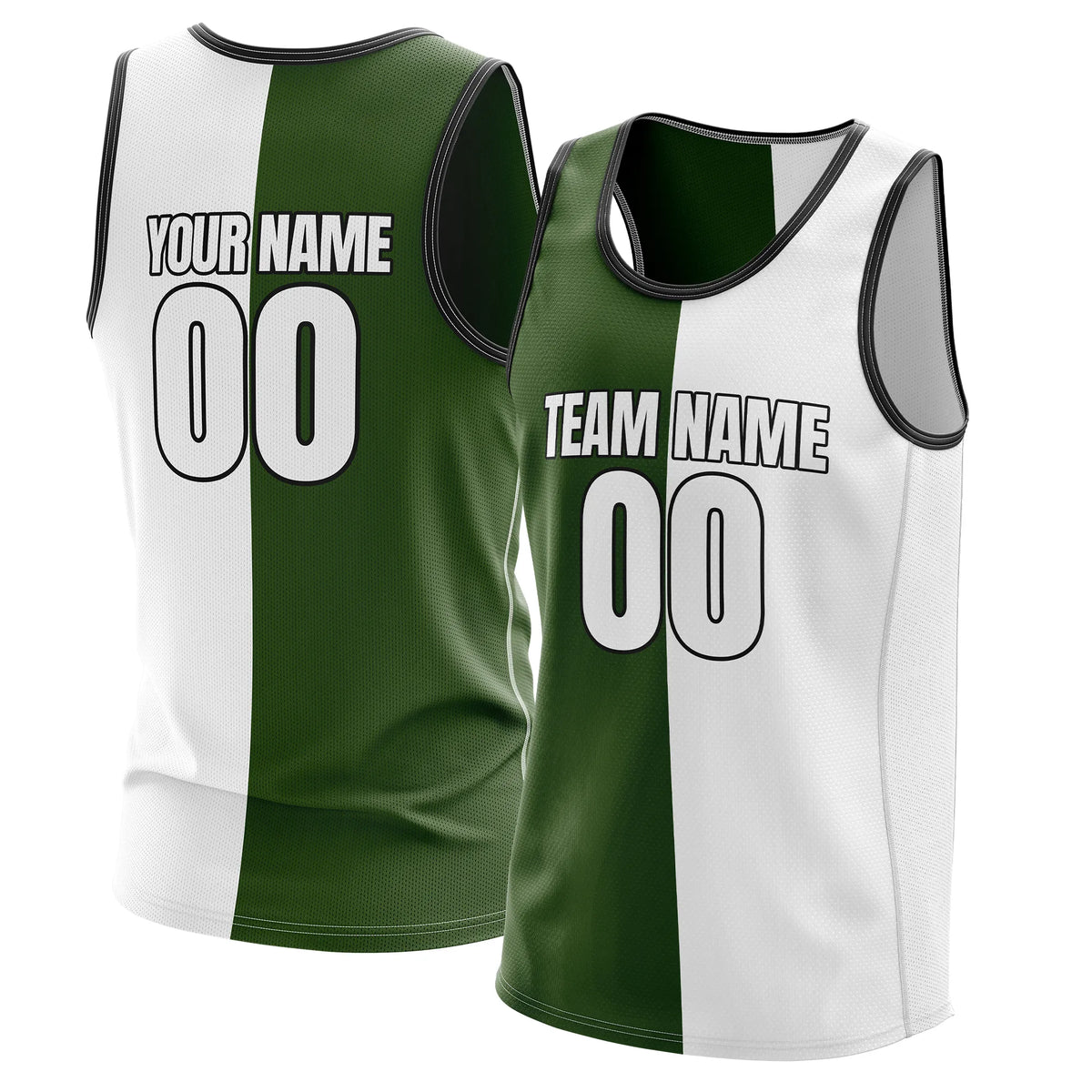 Custom Twin Panel Slip Fashion Tops Sports Jersey Personalized Uniform with Name & Number