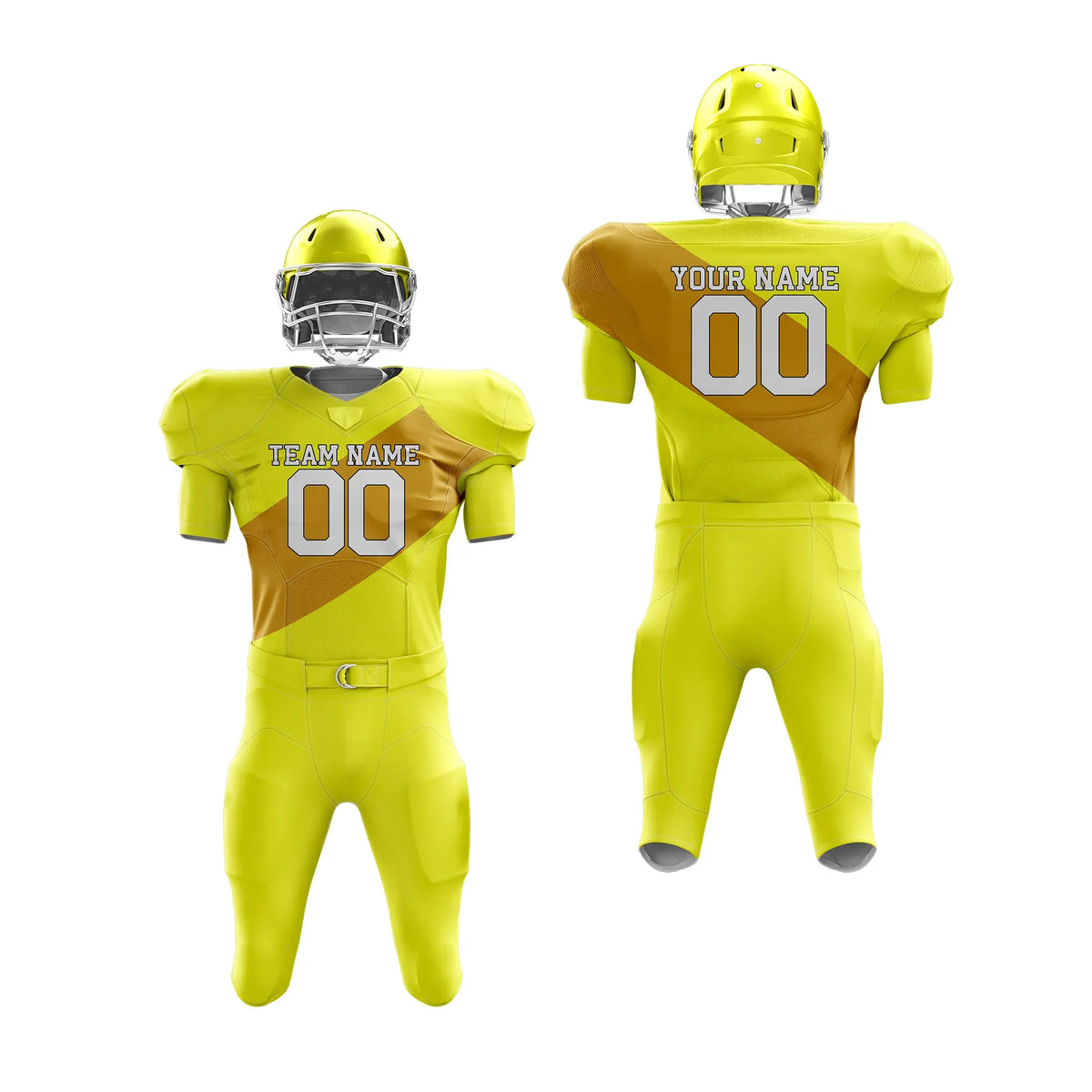 Custom Personalized D4 Split Fashion American Football Jersey with Name, Number & Team Logo