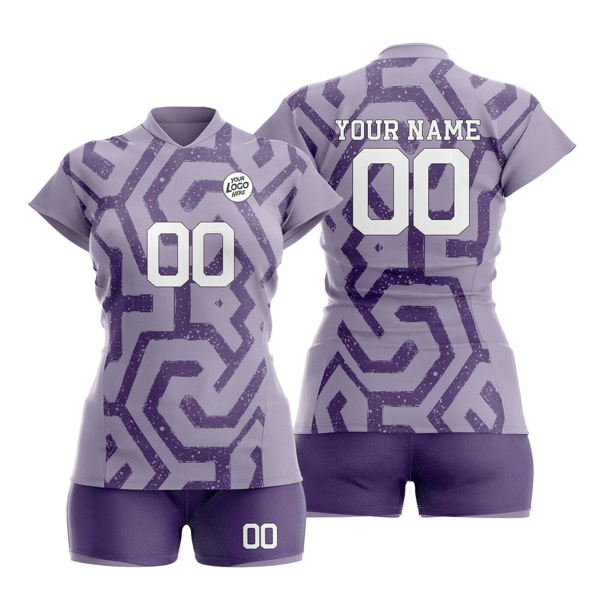 Custom Personalized D2 Graffiti Pattern Volleyball Jersey with Name, Number & Team Logo
