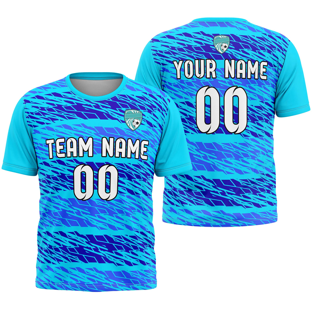 Custom R-Full Pattern D2 Soccer Jersey Personalized Football Uniform with Name &amp; Number