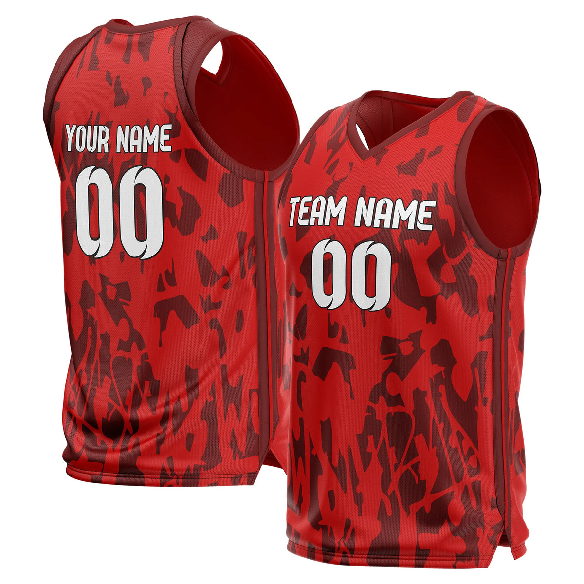 Custom Gaphti Pattern Tops Shadow Drip Sports Jersey Personalized Uniform with Name & Number
