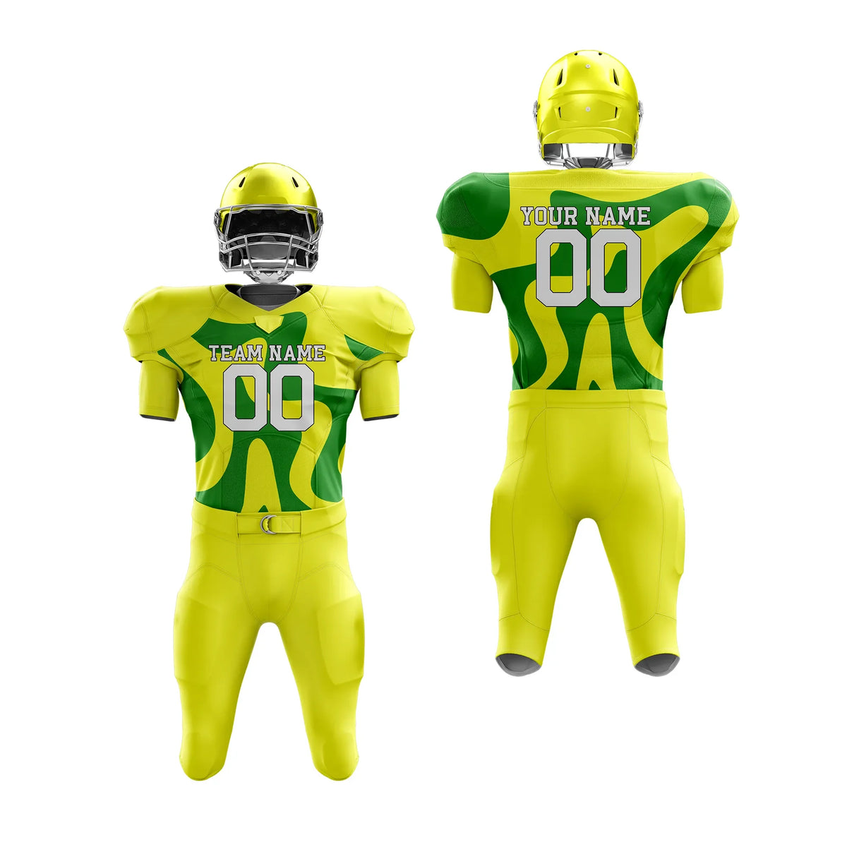 Custom Personalized D2 Full Pattern American Football Jersey with Name, Number & Team Logo