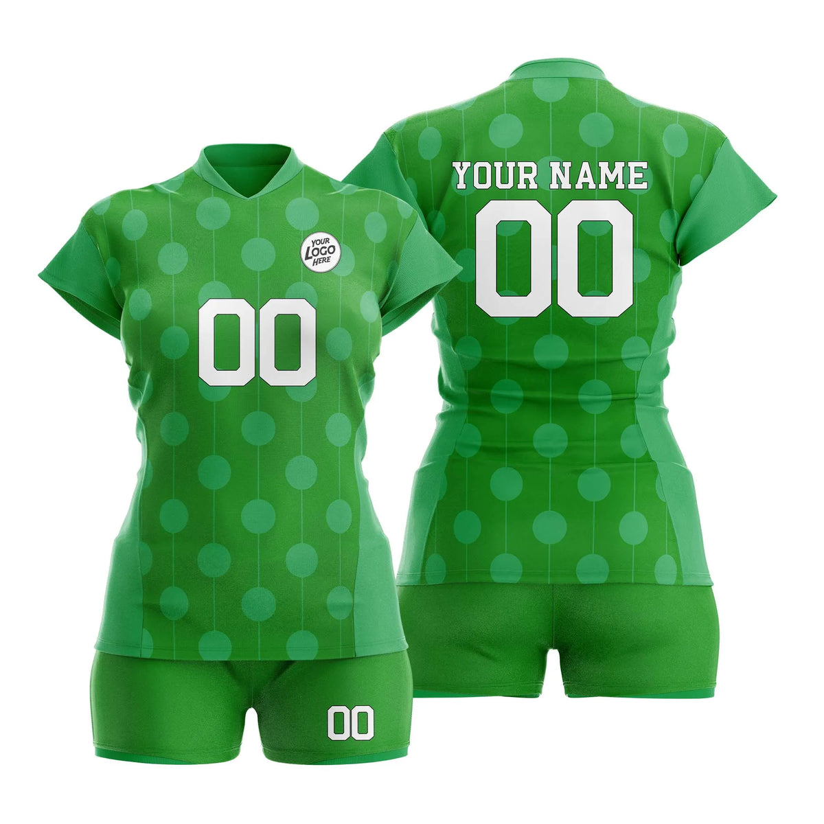 Custom Personalized D4 Retro Pattern Volleyball Jersey with Name, Number & Team Logo