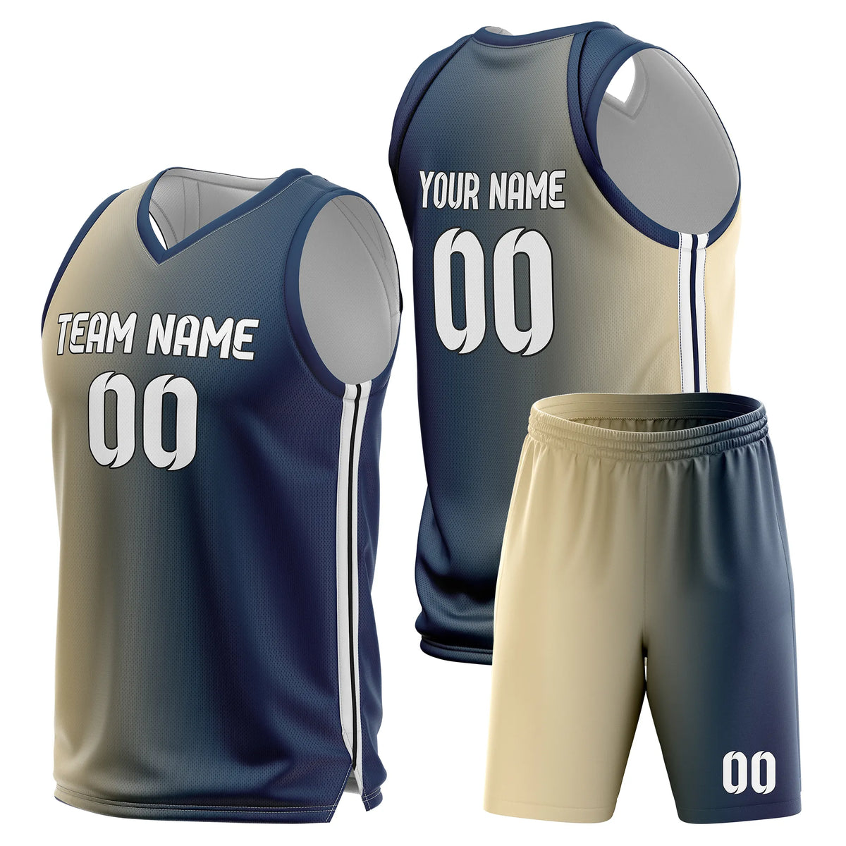 Custom Gradient Fashion Set Solar Strike Sports Jersey Personalized Uniform with Name & Number